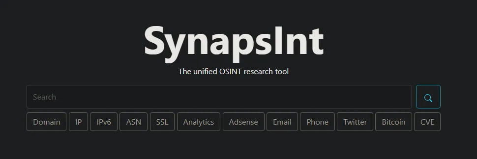 SynapsInt: The New Standard in Cyber Threat Intelligence and Reconnaissance