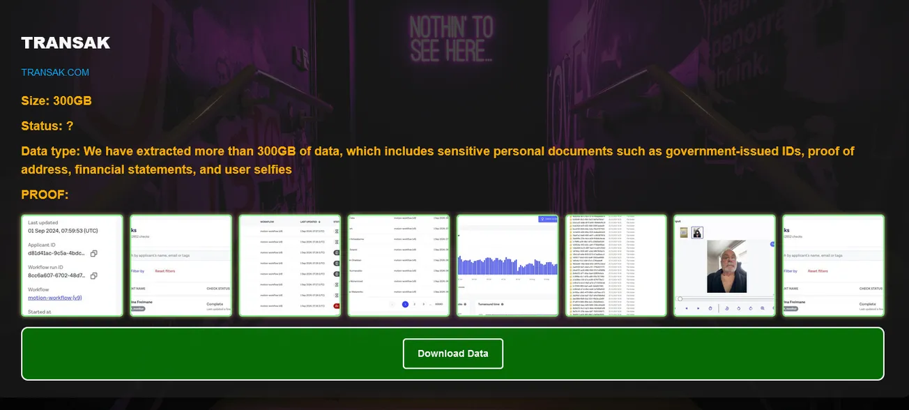 Transak has Been Claimed a Victim by STORMOUS Ransomware