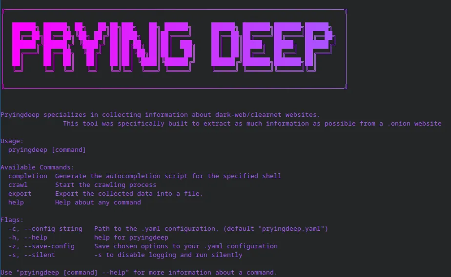 Prying Deep: An OSINT Tool to Collect Intelligence on the Dark Web