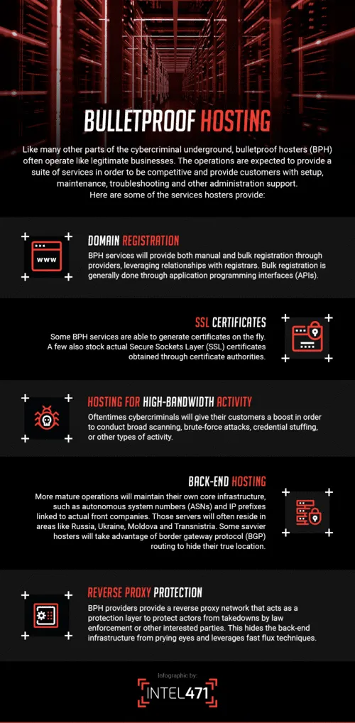 Bulletproof Hosting Infographic