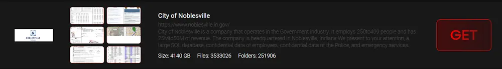 City of Noblesville Has Been Claimed a Victim to INTERLOCK Ransomware