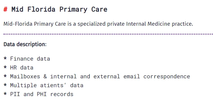 Mid-Florida Primary Care Has Been Claimed a Victim to BianLian Ransomware