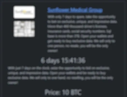 Sunflower Medical Group Has Been Claimed a Victim to RHYSIDA Ransomware