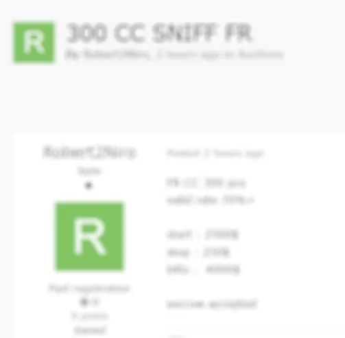 A Threat Actor Claims to be Selling 300 CC from France