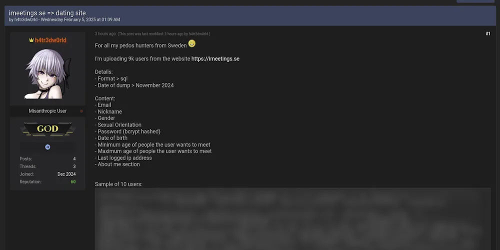 A Threat Actor Claims to be Selling Alteka Consulting Ltd