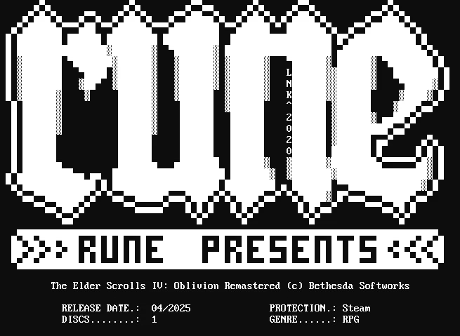 The Elder Scrolls IV Oblivion Remastered-RUNE Leaks the Day of Release