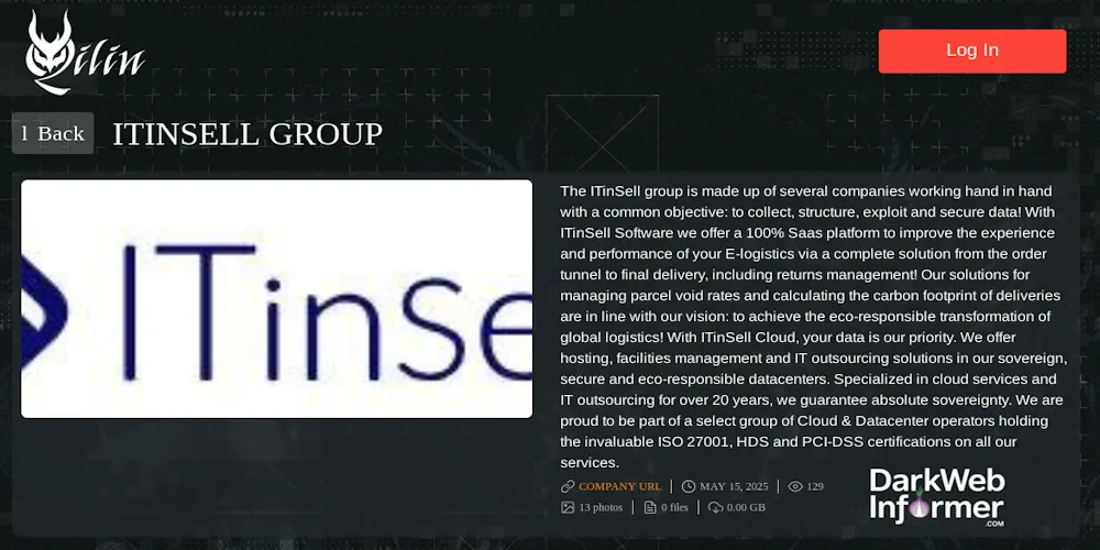 ITinSell Falls Victim to Qilin Ransomware Group