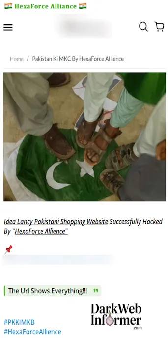 HexaForce Alliance Defaced the Website of Idealancy