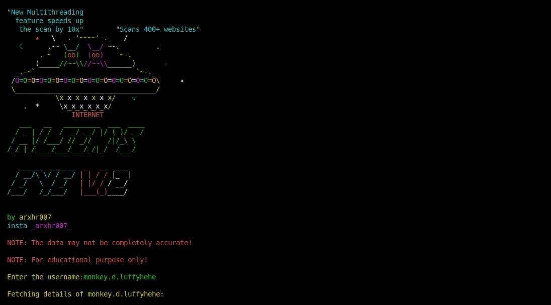 Alien's Eye: Hunt Down 570 Social Media Accounts Using AI