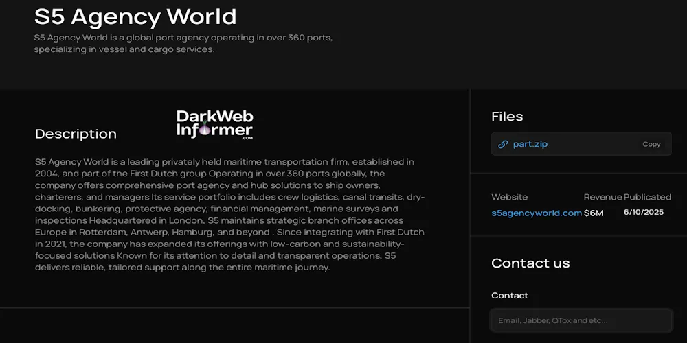 S5 Agency World Ltd falls victim to BERT Ransomware