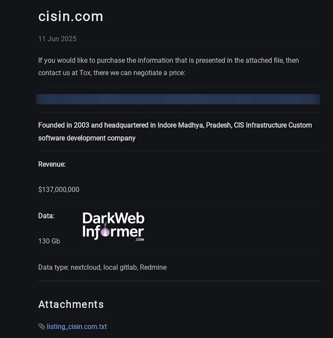 Cyber Infrastructure (CIS) Falls Victim to J Group Ransomware