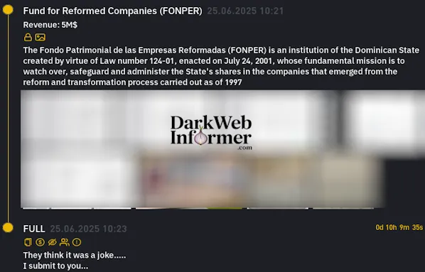 FONPER Falls Victim to INC RANSOM Ransomware