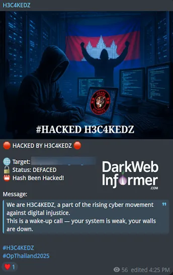 H3C4KEDZ Defaced the Website of Sri Mongkhon Subdistrict Administrative Organization