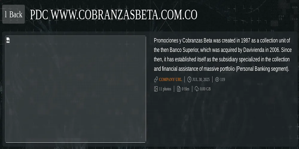 Promociones y Cobranzas Beta S.A Falls Victim to Qilin Ransomware