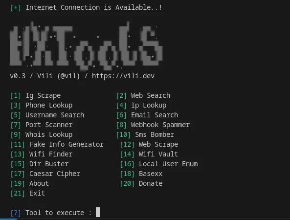 H4X-Tools: Open source toolkit for scraping, OSINT and more