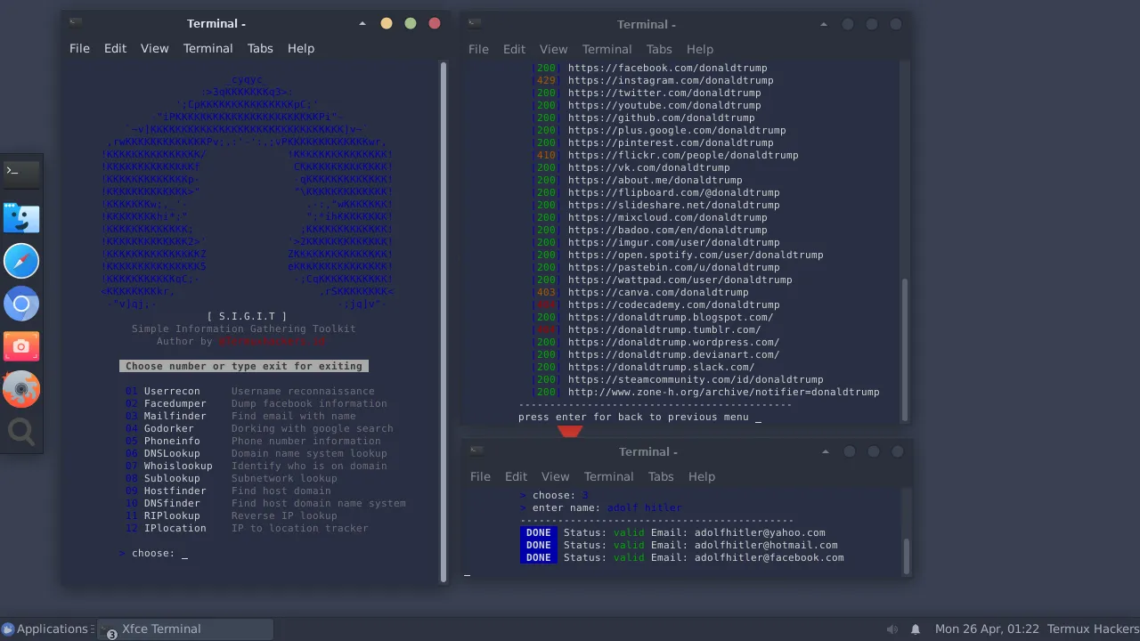 SIGIT: Simple Information Gathering Toolkit