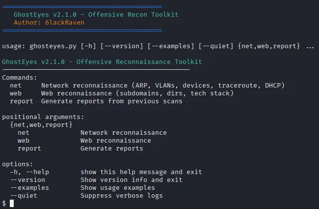 GhostEyes: Next-Gen Reconnaissance Toolkit for Red Teams & Pentesters