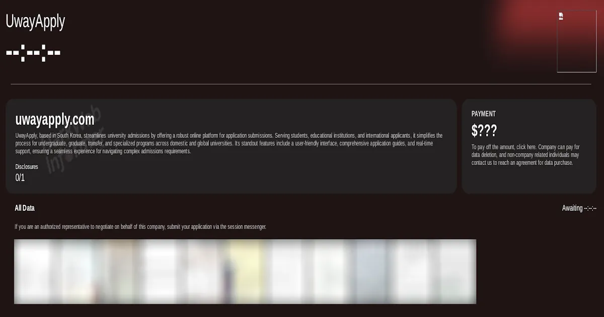 Uway Apply Falls Victim to Kill Security Ransomware