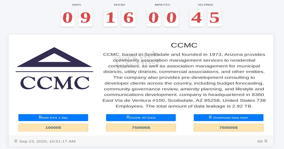 CCMC Falls Victim to Medusa Ransomware