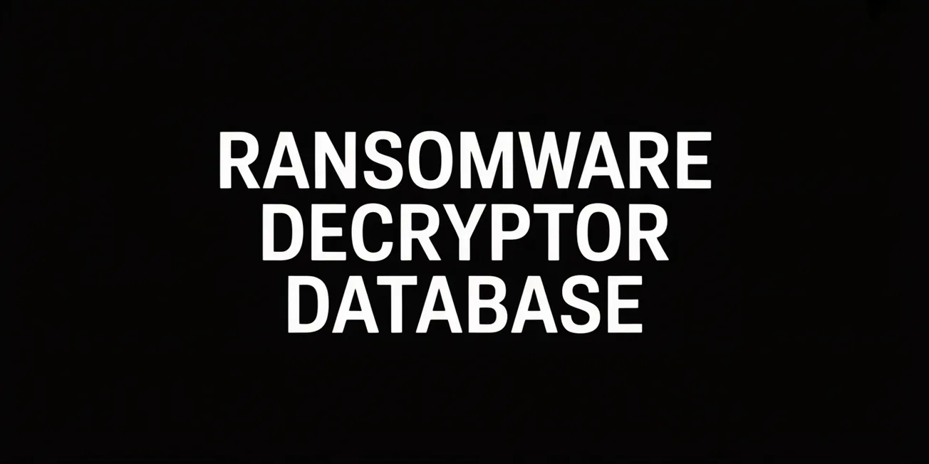 Ransomware Decryptor Database