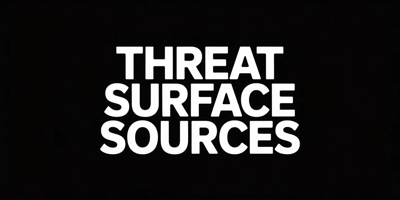Threat Surface Sources